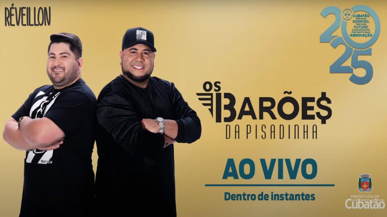 Réveillon Cubatão 2025 – Show com o Grupo Os Barões da Pisadinha